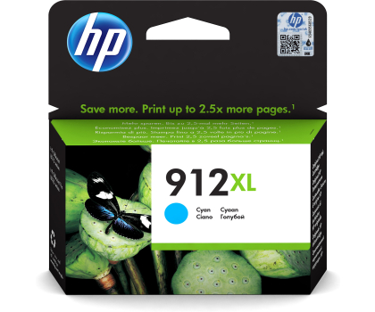 Tusz HP 912XL cyan do 825str. Instant Ink
